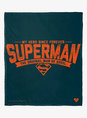 DC Comics Superman Dad Of Steel Throw Blanket