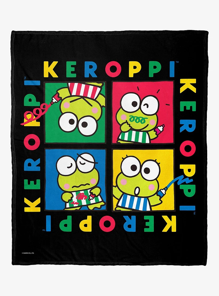 Keroppi Painting Silk Touch Throw Blanket