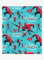 Disney Pixar The Incredibles Super Valentine Blanket
