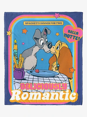 Disney Lady And The Tramp Romantic Dinner For Two Blanket