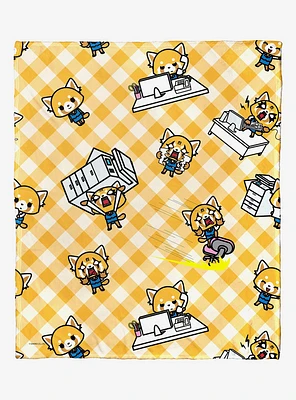 Aggretsuko Office Chaos Silk Touch Throw Blanket