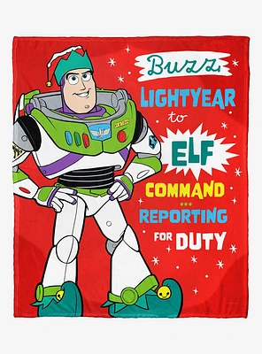 Disney Pixar Toy Story Lightyear Elf Throw Blanket