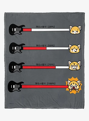 Aggretsuko Rage Meter Silk Touch Throw Blanket