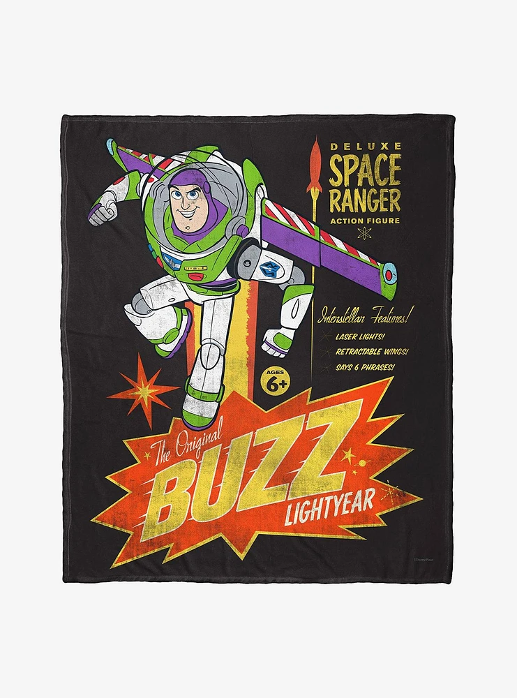 Disney Pixar Toy Story Vintage Buzz Throw Blanket