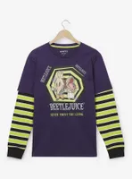 Beetlejuice Barbara & Adam Spiral Layered Long Sleeve T-Shirt - BoxLunch Exclusive