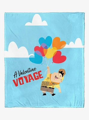 Disney Pixar Up Valentine Voyage Throw Blanket
