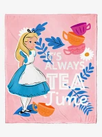 Disney Alice In Wonderland Totally Tea Time Throw Blanket