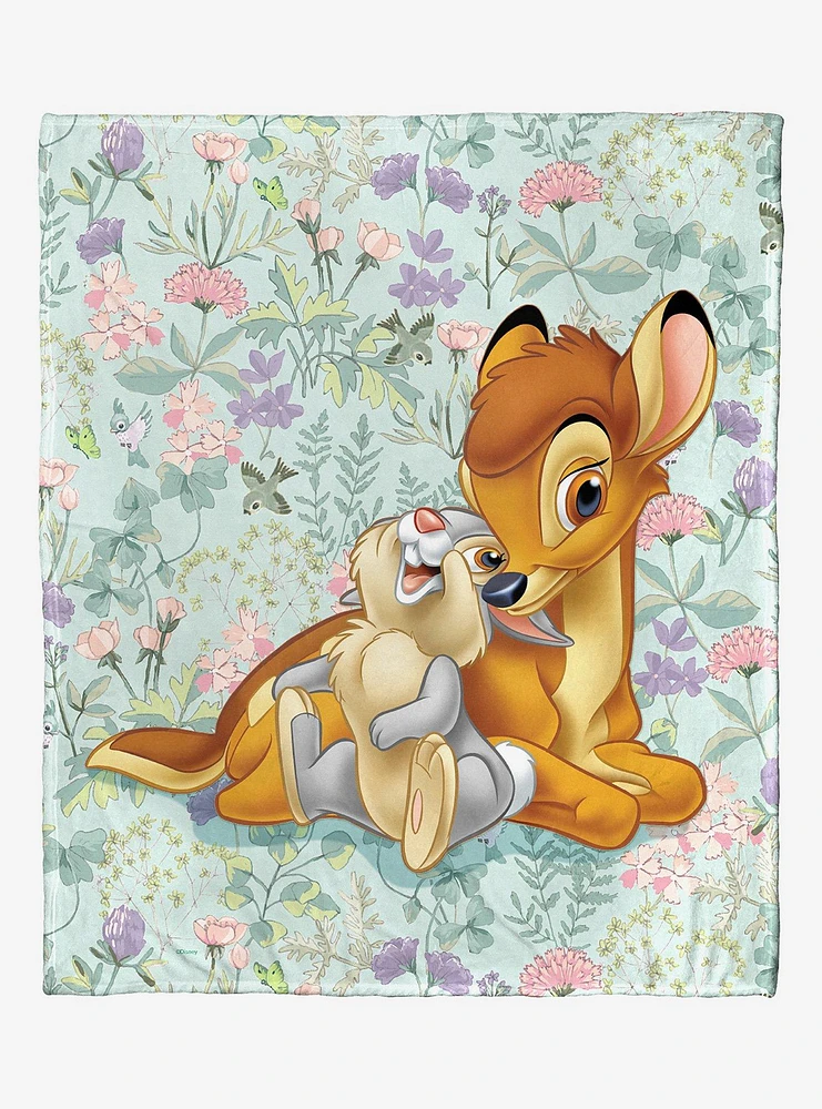 Disney Bambi 80th Celebration Botanical Duo Throw Blanket