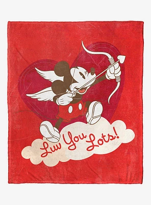Disney Mickey Mouse Cherub Mickey Throw Blanket