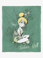 Disney Tinker Bell Forest Pixie Throw Blanket