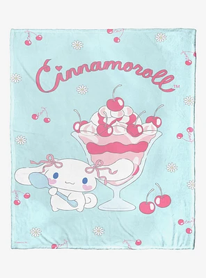 Cinnamoroll Cherry On Top Silk Touch Throw Blanket