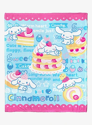 Cinnamoroll Cute And Bouncy Throw Blanket