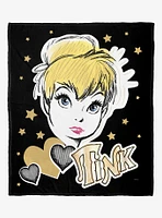 Disney Tinker Bell Sparkle Power Throw Blanket