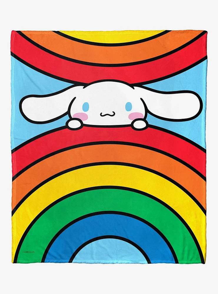 Cinnamoroll Rainbow Roll Silk Touch Throw Blanket