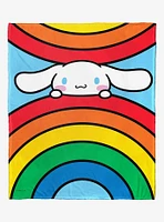 Cinnamoroll Rainbow Roll Silk Touch Throw Blanket