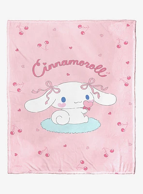 Cinnamoroll Sweet As Can Be Throw Blanket