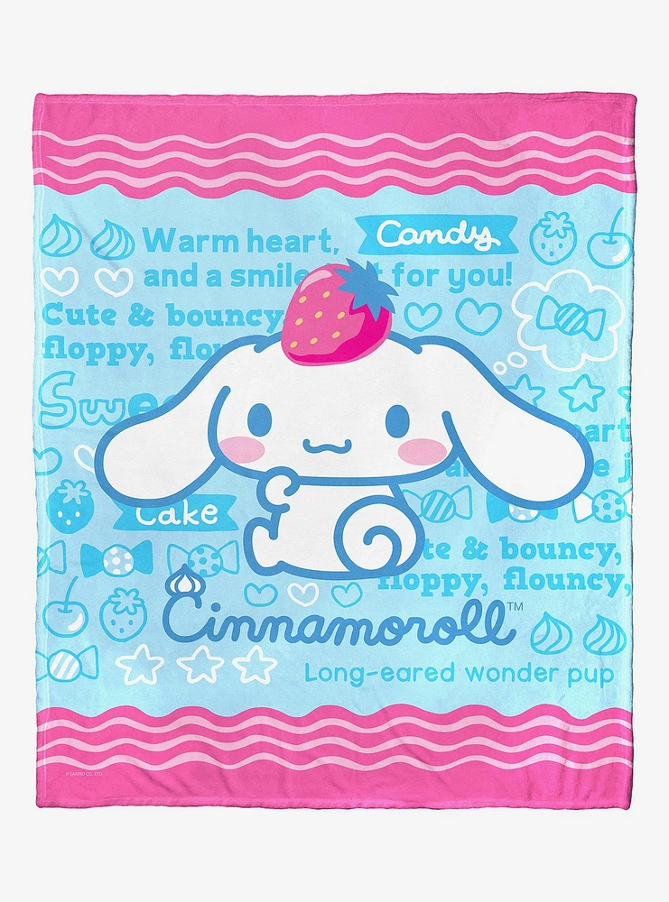 Cinnamoroll Wonder Pup Silk Touch Throw Blanket