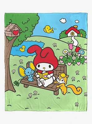 My Melody Outdoor Reading Silk Touch Throw Blanket