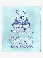 Disney Winnie The Pooh Forever Pooh Throw Blanket