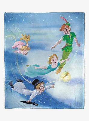 Disney Peter Pan Golden Book Peter Throw Blanket