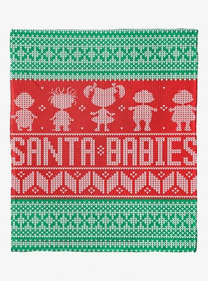 Rugrats Santa Babies Silk Touch Throw Blanket