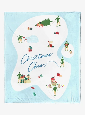 Elf Christmas Cheer Silk Touch Throw Blanket