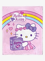 Sanrio Hello Kitty Fairytale Romance Throw Blanket