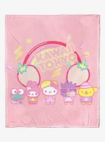Sanrio Hello Kitty Fashion Friends Throw Blanket