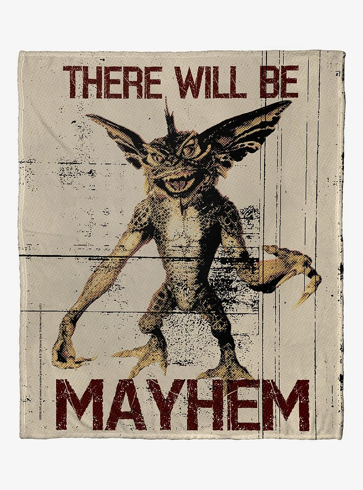 Gremlins Mayhem Time Silk Touch Throw Blanket