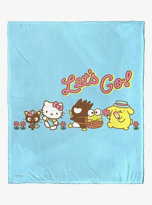 Sanrio Hello Kitty Walk Along Throw Blanket