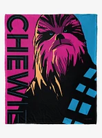 Star Wars Pop Art Chewie Silk Touch Throw Blanket