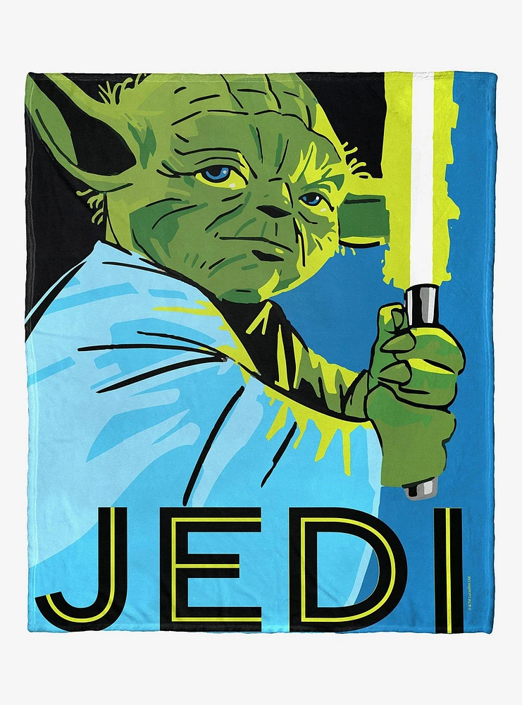 Star Wars Pop Art Jedi Silk Touch Throw Blanket