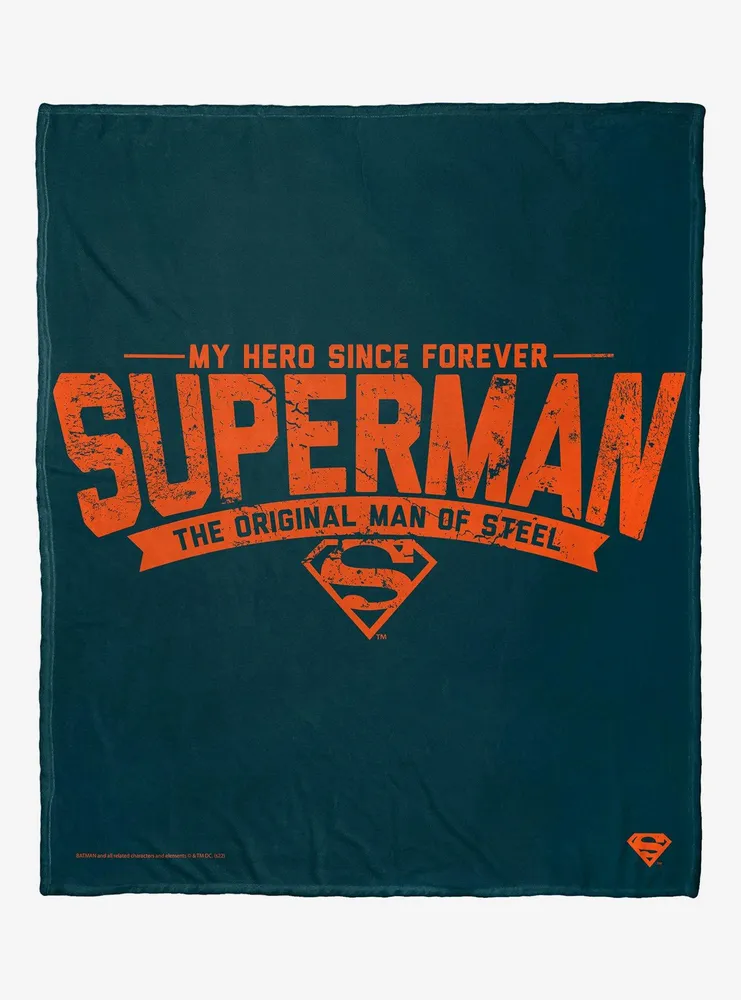 DC Comics Superman Dad Of Steel Throw Blanket