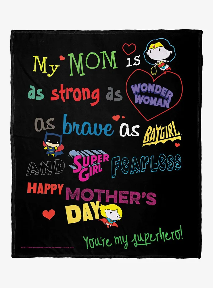 DC Comics Justice League Mom Is Super Blanket