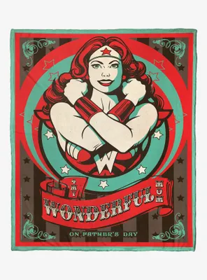 DC Comics Wonder Woman Wonder Parent Throw Blanket