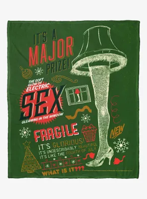 A Christmas Story The Major Prize Throw Blanket