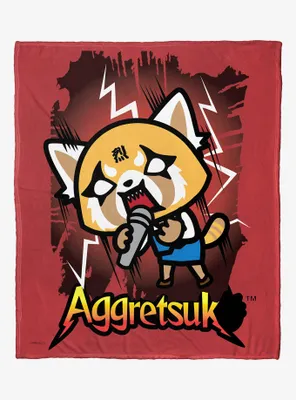 Aggretsuko Shout It Out Silk Touch Throw Blanket