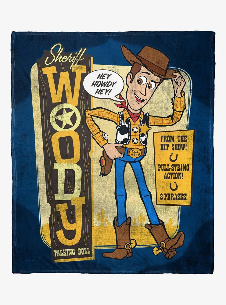 Disney Pixar Toy Story Western Woody Throw Blanket