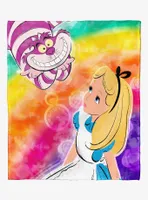 Disney Alice In Wonderland Rainbows Alice Throw Blanket