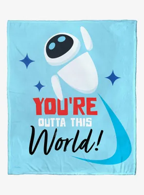 Disney Pixar Wall-E Outta This World Valentine Blanket