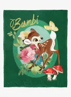 Disney Bambi 80th Celebration Bambi Bouquet Throw Blanket