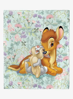 Disney Bambi 80th Celebration Botanical Duo Throw Blanket
