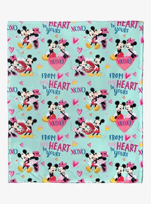 Disney Mickey Mouse Lovely Pattern Throw Blanket