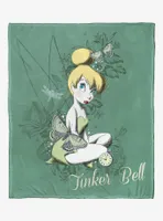 Disney Tinker Bell Forest Pixie Throw Blanket