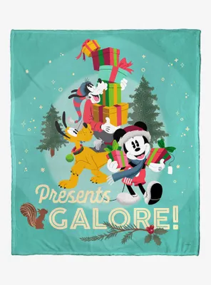 Disney Mickey Mouse Presents Galore Throw Blanket