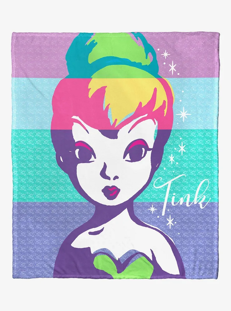 Disney Tinker Bell Rainbow Tink Throw Blanket