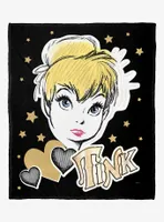 Disney Tinker Bell Sparkle Power Throw Blanket