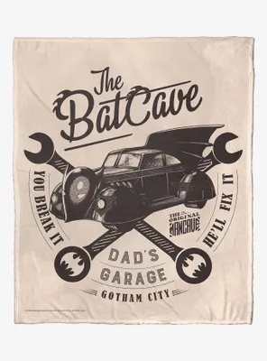 DC Comics Batman The Dad Cave Throw Blanket