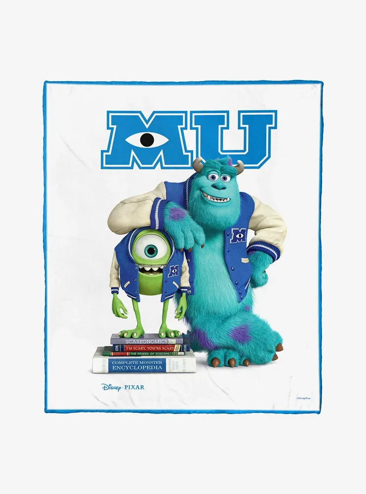 Disney Pixar Monsters Inc. Poster Throw Blanket