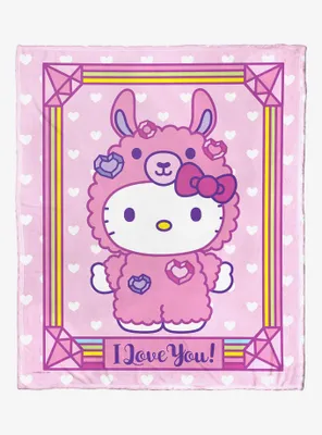 Sanrio Hello Kitty I Love You Throw Blanket